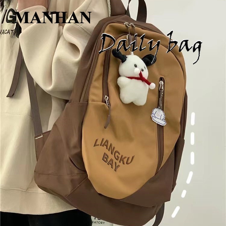 MANHAN balo đi học Phong Cách Hàn Quốc Mới túi sách 2023NEW L25S025