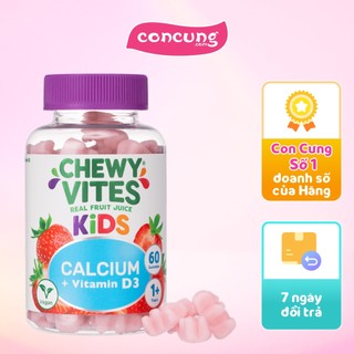 Thực phẩm bổ sung CHEWY VITES KIDS CALCIUM + VITAMIN D3