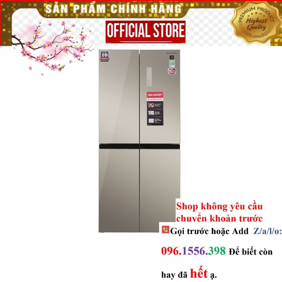 Tủ Lạnh Sharp Inverter 401 Lít SJ-FXP480VG-CH |P&G