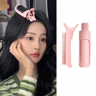 Kẹp phồng chân tóc mái bay không nhiệt tự dính xoăn AmintaByLove đủ size to nhỏ