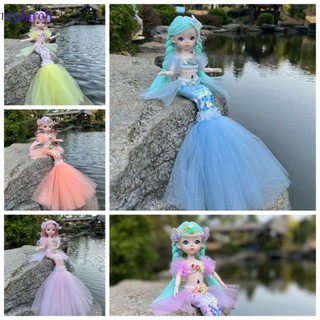 Daron1 búp bê nàng tiên cá bjd 3d 45cm có thể tháo rời