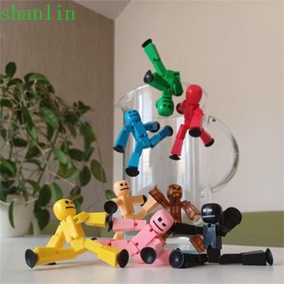 Shanlin Mô Hình Nhân Vật Robot stikbot 8cm Màu Sắc Ngẫu Nhiên