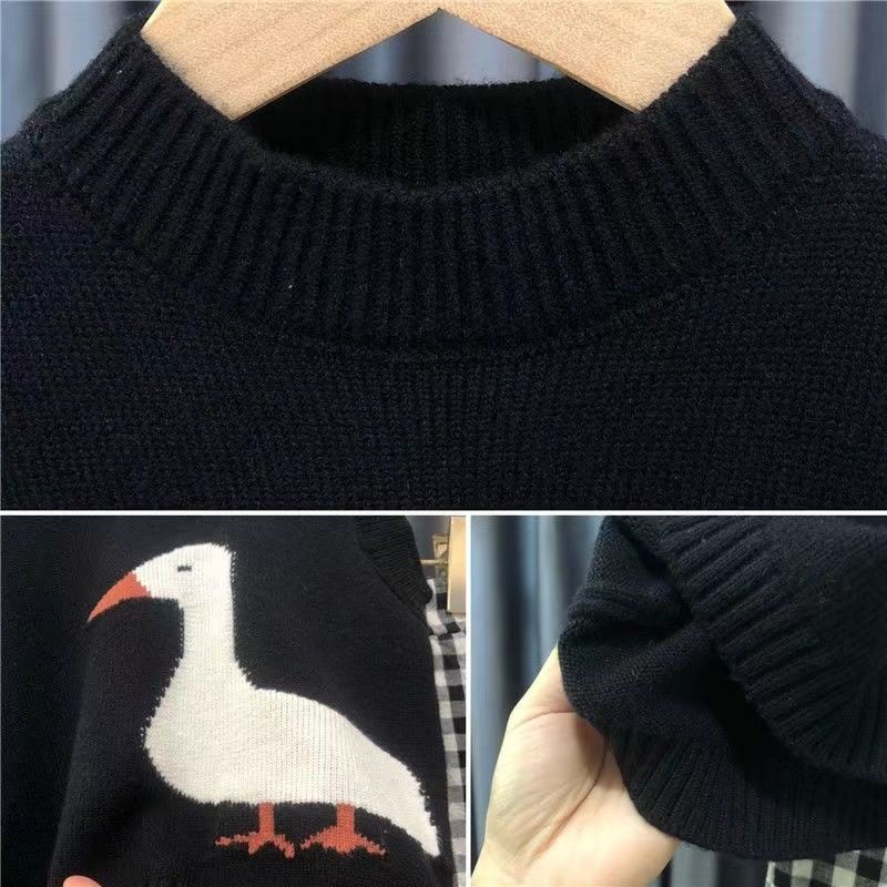 Áo sweater Dệt Kim Không Tay Phong Cách Hàn Nhật Mới 2023 Cho Bé Trai Và Bé Gái