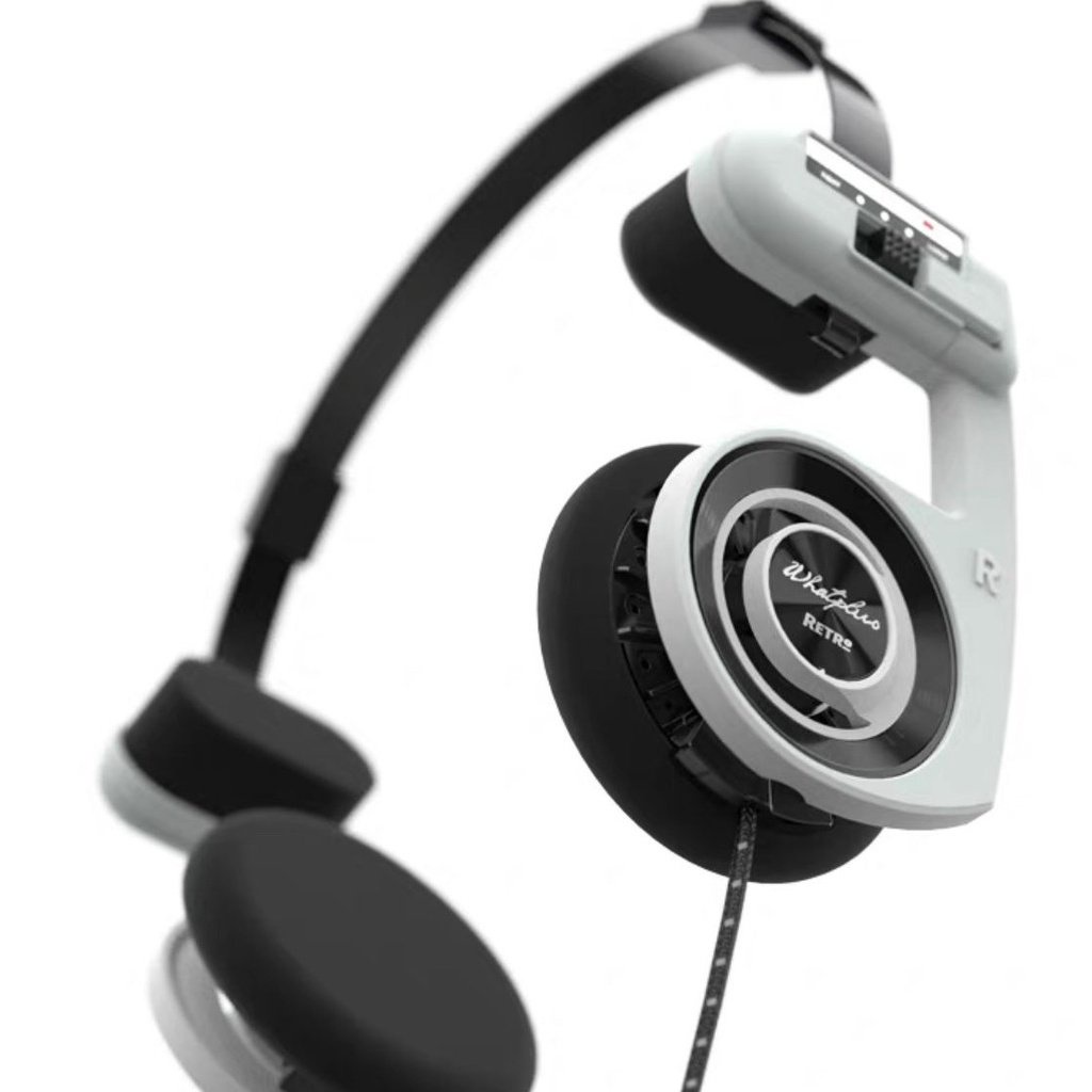 Whatplus Tai Nghe bluetooth Không Dây Phong Cách retro Nhật Bản