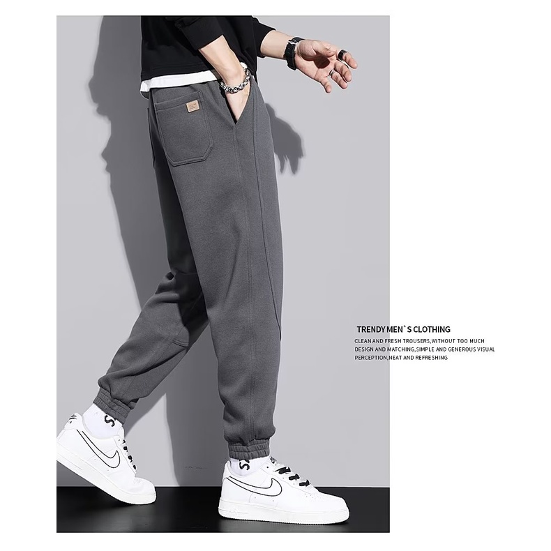 Quần Dài Thể Thao Dáng Rộng Thoải Mái Phong Cách Hàn Quốc 4 Màu Tùy Chọn m-3xl Thời Trang Mùa Thu Cho Nam Và Nữ