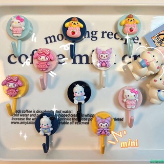⚡còn hàng⚡ móc sanrio móc tự dính kuromi hello kitty dễ thương móc treo tường móc treo chìa khóa hoạt hình móc treo đồ trang trí nhà cửa