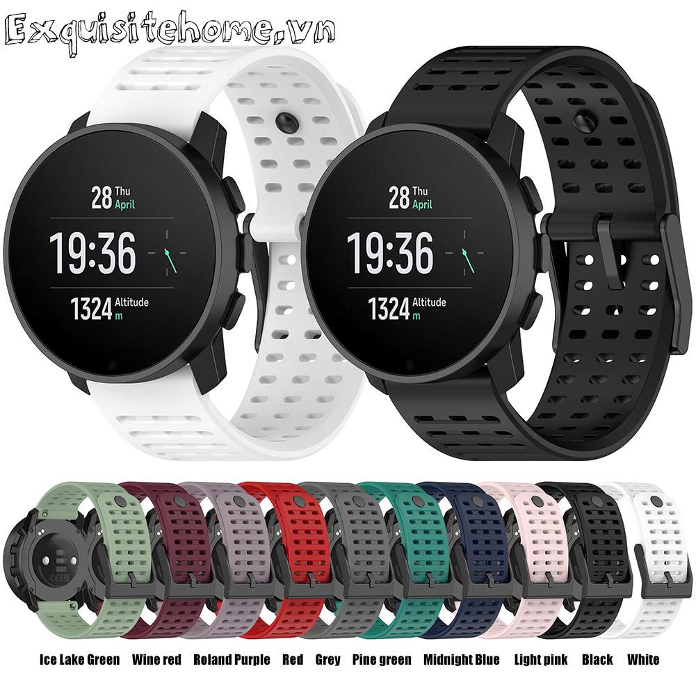 Thông Minh Dây Đeo Thay Thế Chất Liệu Silicon Màu Trơn Cho suunto Dọc / suunto9 peak pro
