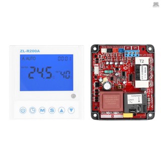 Universal Air-Source Water Heating Controller Heat Pump Auxiliary Heating Control Board Antifreeze Auto Deforst Water Flowing Warning with Sensors Failures Action Function