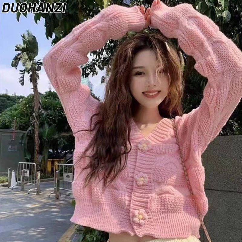 Áo Khoác cardigan Len Phong Cách Hàn Quốc Thời Trang Thu Đông Mới Cho Nữ