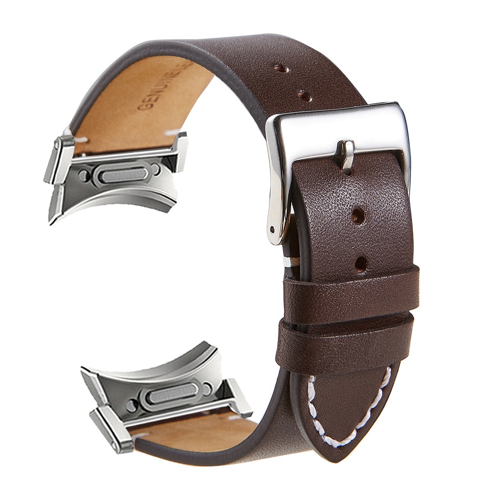 Dây Đeo Bằng Da Thật Kích Thước 6 classic 47mm 43mm 5 pro 45mm Cho Đồng Hồ Thông Minh samsung galaxy watch 6 5 4 40mm 44mm