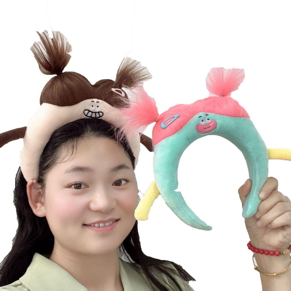 Daron1 Băng Đô Vải Lông Họa Tiết Hoạt Hình Vui Nhộn Phong Cách Hàn Quốc