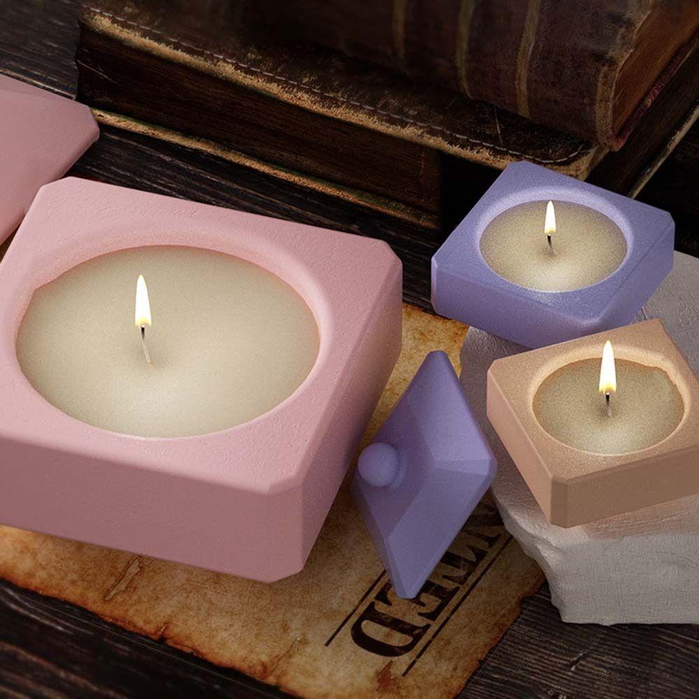 Khuôn silicone Làm Hộp Nến Hình Vuông diy Tiện Dụng