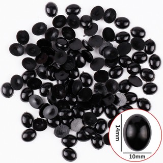 (Gói 10 cái) Mắt thú dán hình Oval nhiều cỡ