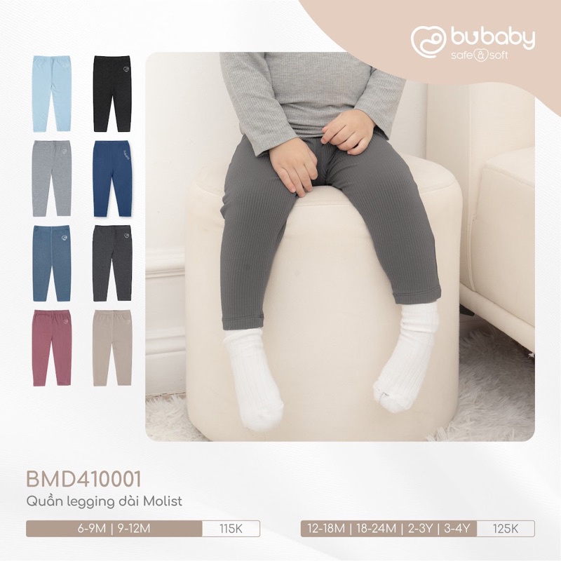 [Bu baby] Quần legging Bu siêu mềm mại co dãn cho bé