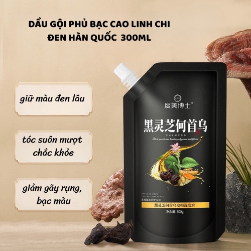 Dầu Gội Dưỡng Đen Tóc Cao Linh Chi Dr.Dmy 300g Nuôi Dưỡng Tóc Bóng Mượt, Đen TócTự Nhiên