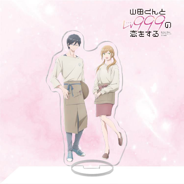 Mô hình Standee Yamada Kun To Lv999 Acrylic Stand Yamada Akito Kinoshita Akane Anime trưng bày trang trí