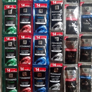 Dây dầu gội dành cho nam giới  Romano , Xmen , Clear men ....12-16gói , Hàng Công Ty