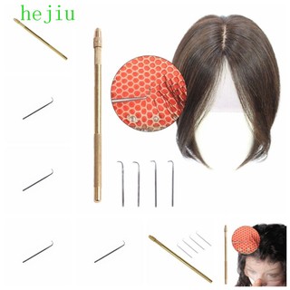 Hejiu Bộ 5 Kim Móc Nối Tóc Giả Bằng Đồng Mạ Vàng Bền Bỉ Cho Người Mới Bắt Đầu