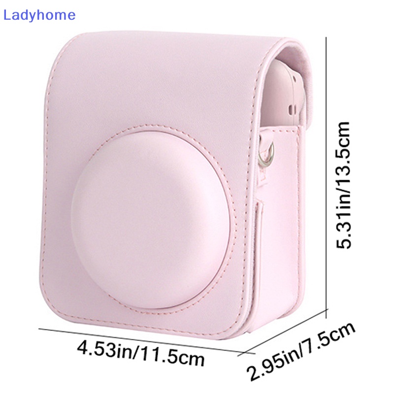 Bao Da pu Bảo Vệ Máy Ảnh instax mini 12 Kèm Dây Đeo Vai Tiện Dụng