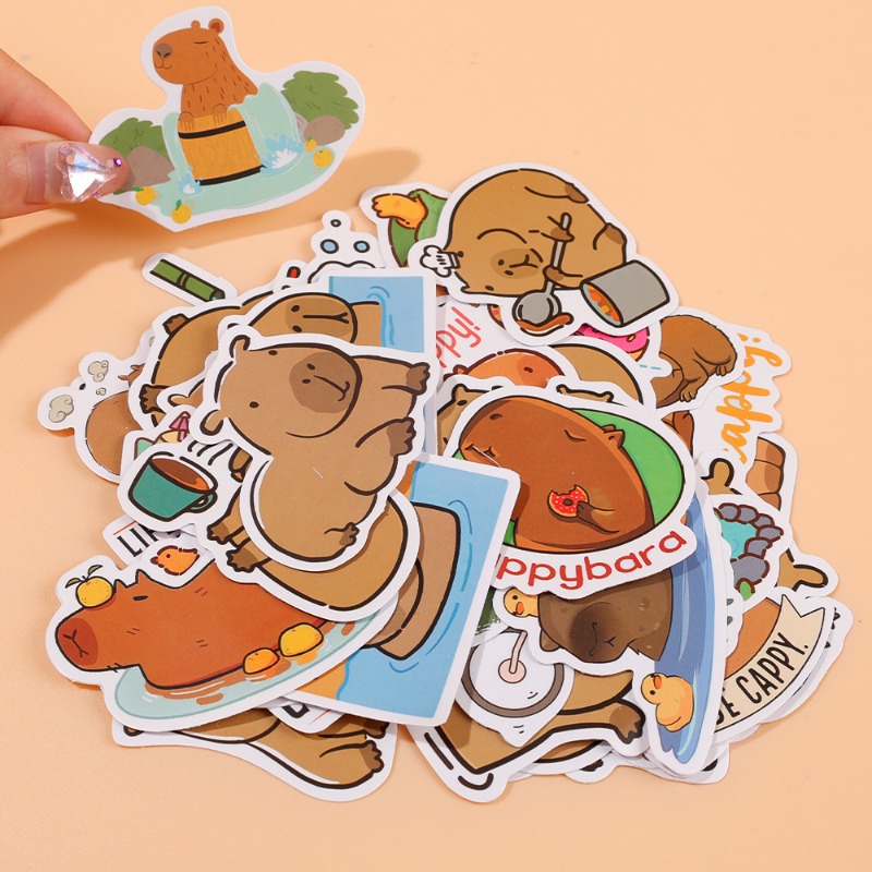 Bộ 50 Miếng Dán Họa Tiết Hoạt Hình graffiti Chống Thấm Nước Trang Trí laptop / Chai Nước / Cốp / Văn Phòng