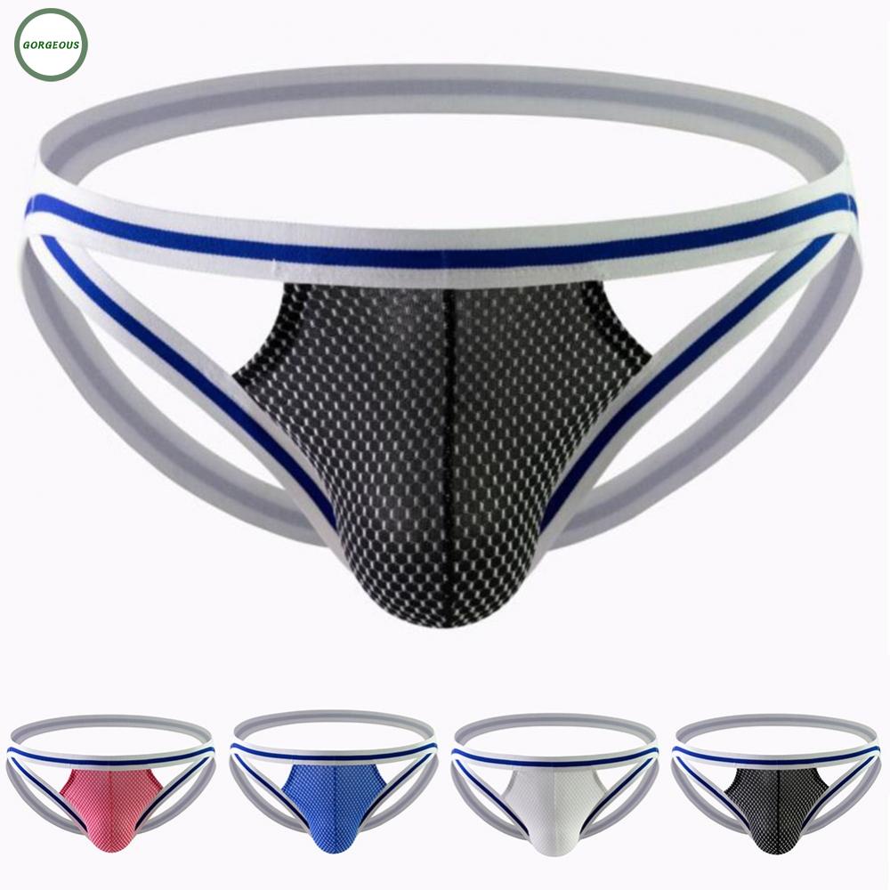 New Coming~Mens Underwear Color Matching Daily Jock Strap Jockstrap Lingerie Nylon#Home Essentialses