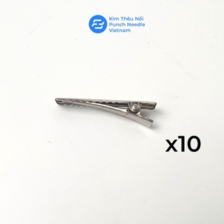 Set 10 phôi kẹp tóc cá sấu, kẹp tóc mỏ vịt làm đồ handmade