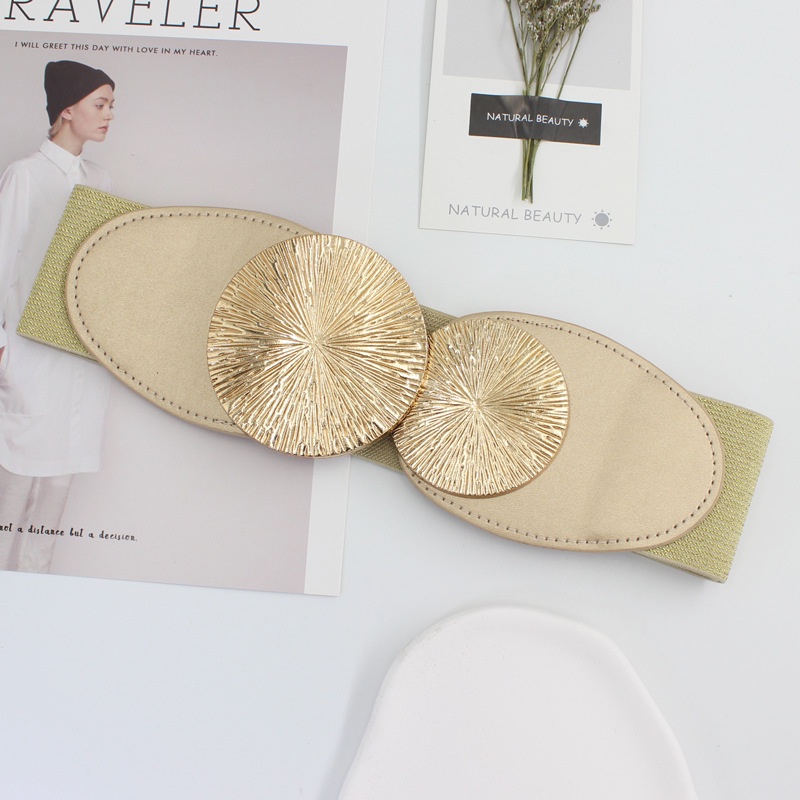 Thắt Lưng Khóa Tròn Co Giãn Thời Trang Dành Cho Nữ