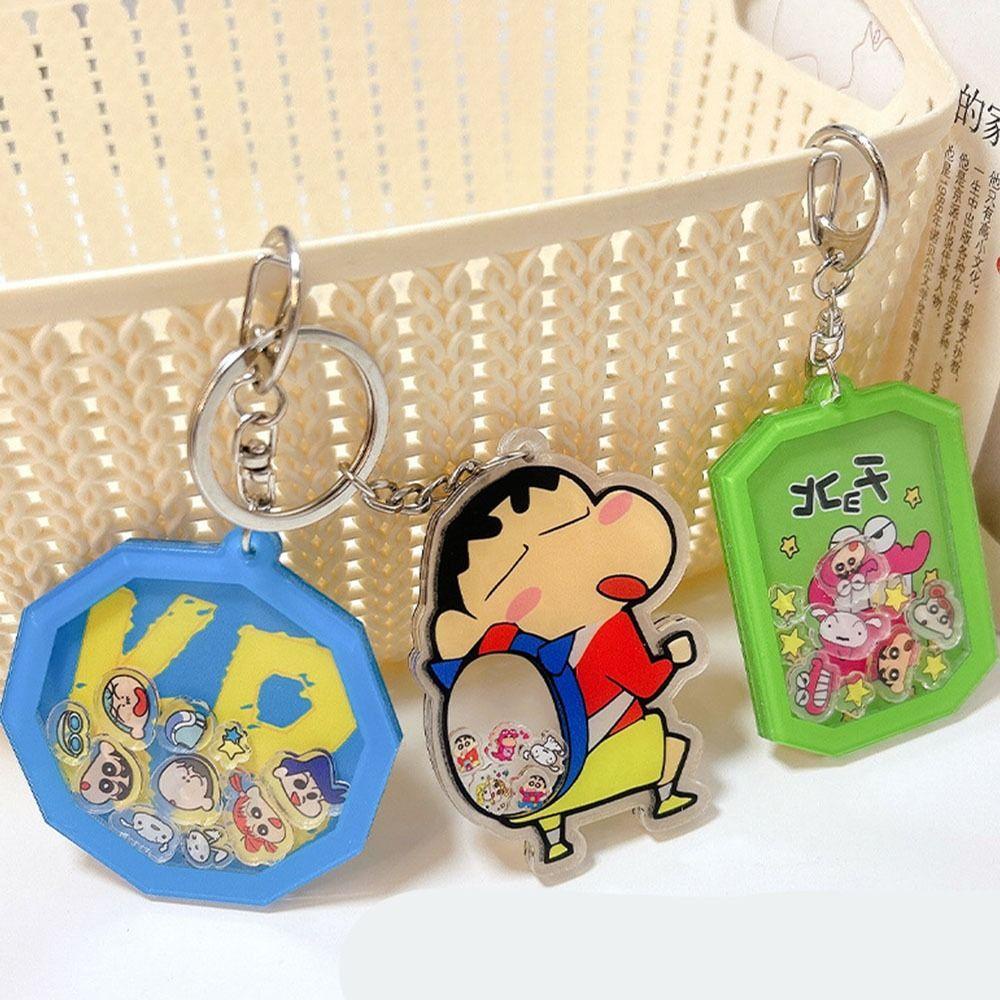 Bliss nohara shiro Móc Chìa Khóa mini Bằng acrylic Hình Cậu Bé Bút Chì shin-chan Nhiều Màu Phong Cách Hàn Quốc Dễ Thương Làm Quà Tặng Cho Trẻ Em