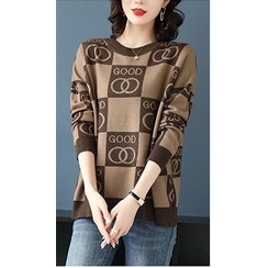 Áo Sweater Dệt Kim Dáng Rộng Thời Trang Mùa Thu Cho Phái Nữ