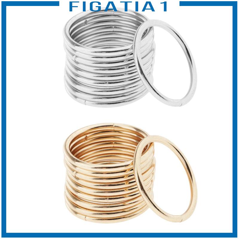 Set 10 Vòng macrame 1.4 inch Kèm Vỏ Bọc Bằng Vải / Dây Ruy Băng / Ren / Chuông / Rèm Cửa