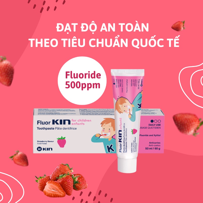 Kem Đánh Răng Fluor Kin Infantil Cho Bé Từ 1 Tuổi