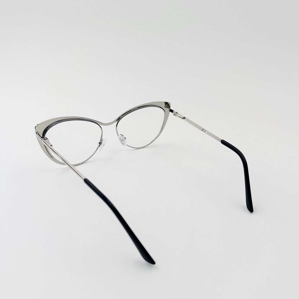 Gọng kính cận/kính cận có độ   Kính Mắt Mèo Gọng Kim Loại Chống Ánh Sáng Xanh Phong Cách Hàn Quốc Cho Nữ gọng kính cận