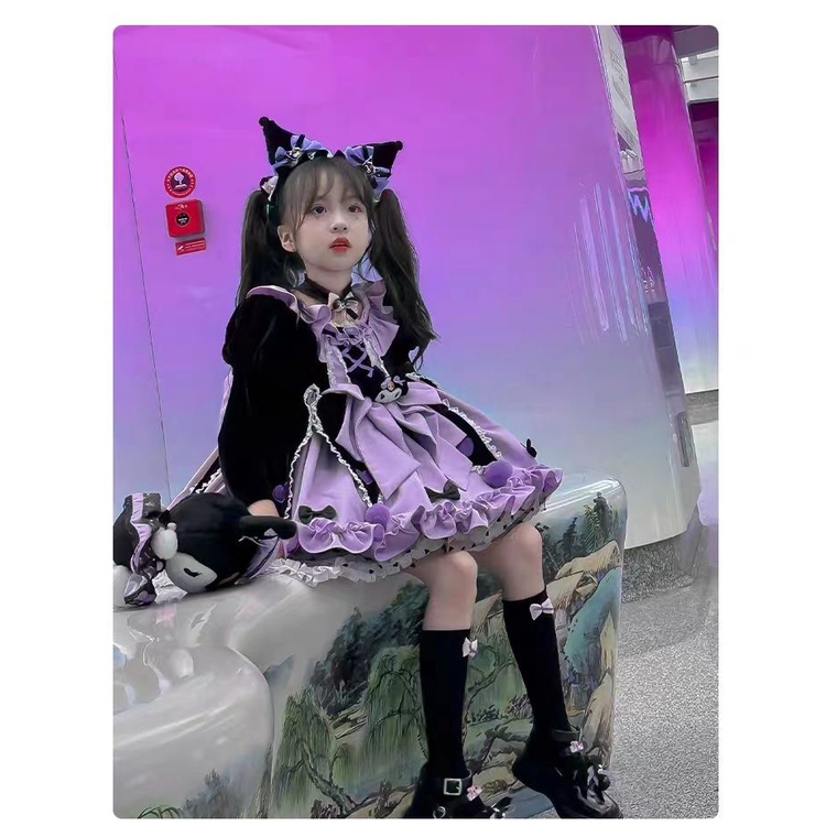 Đầm Công Chúa lolita Phong Cách Phương Tây Mẫu Mới 2023 Cho Bé Gái