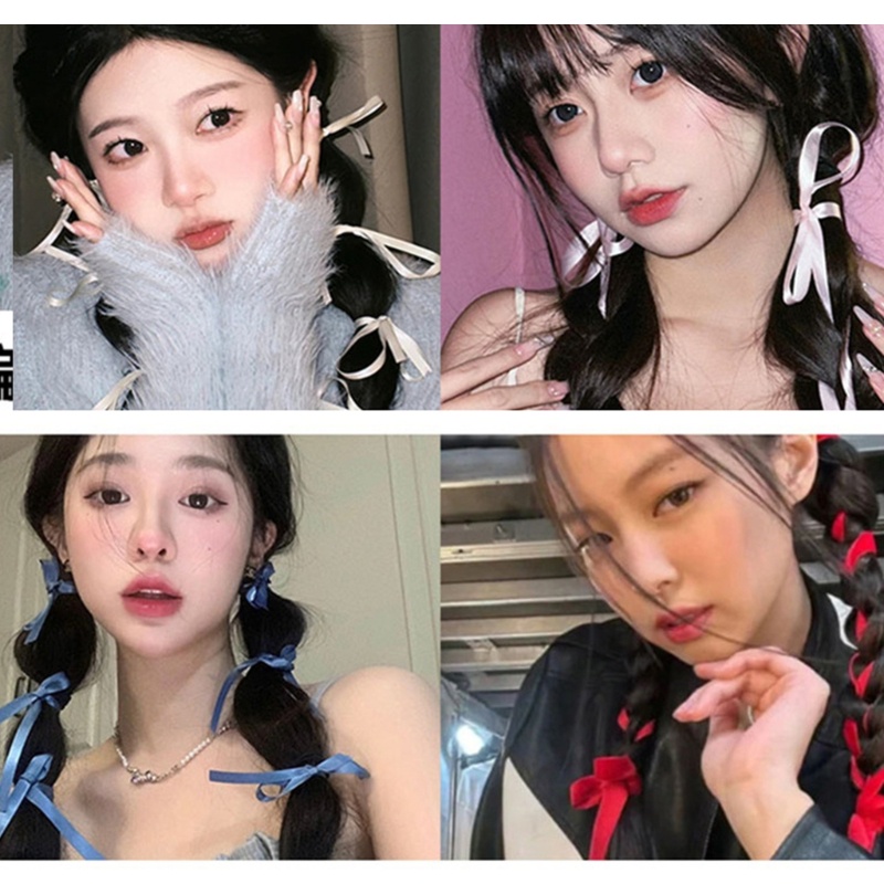 ✿ Cuộn Dây Ruy Băng Trang Trí Tóc Dễ Thương diy