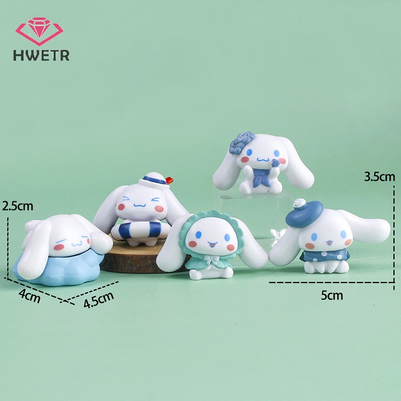 Set 5 Mô Hình Nhân Vật Hoạt Hình sanrio Cinnamoroll Dễ Thương Trang Trí Bàn Làm Việc Mới