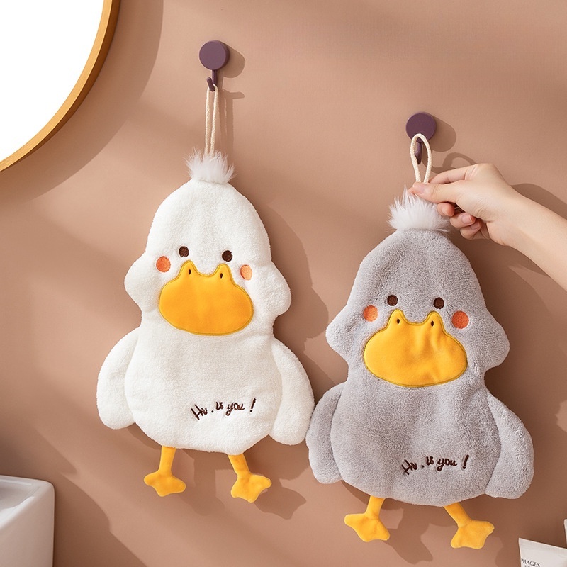 Khăn Lau Tay Treo Nhà Bếp HìnhCon vịt Hoạt Hình Dễ Thương