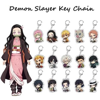 Móc khoá Manga Anime Demon Slayer Thanh gươm diệt quỷ Acrylic Keychain Nezuko Nezuko tanjiro zenitsu muzan shinobu