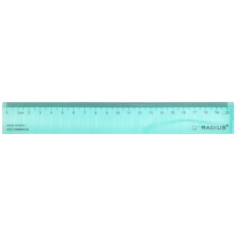 Thước Kẻ 20 cm Radius - Màu Xanh