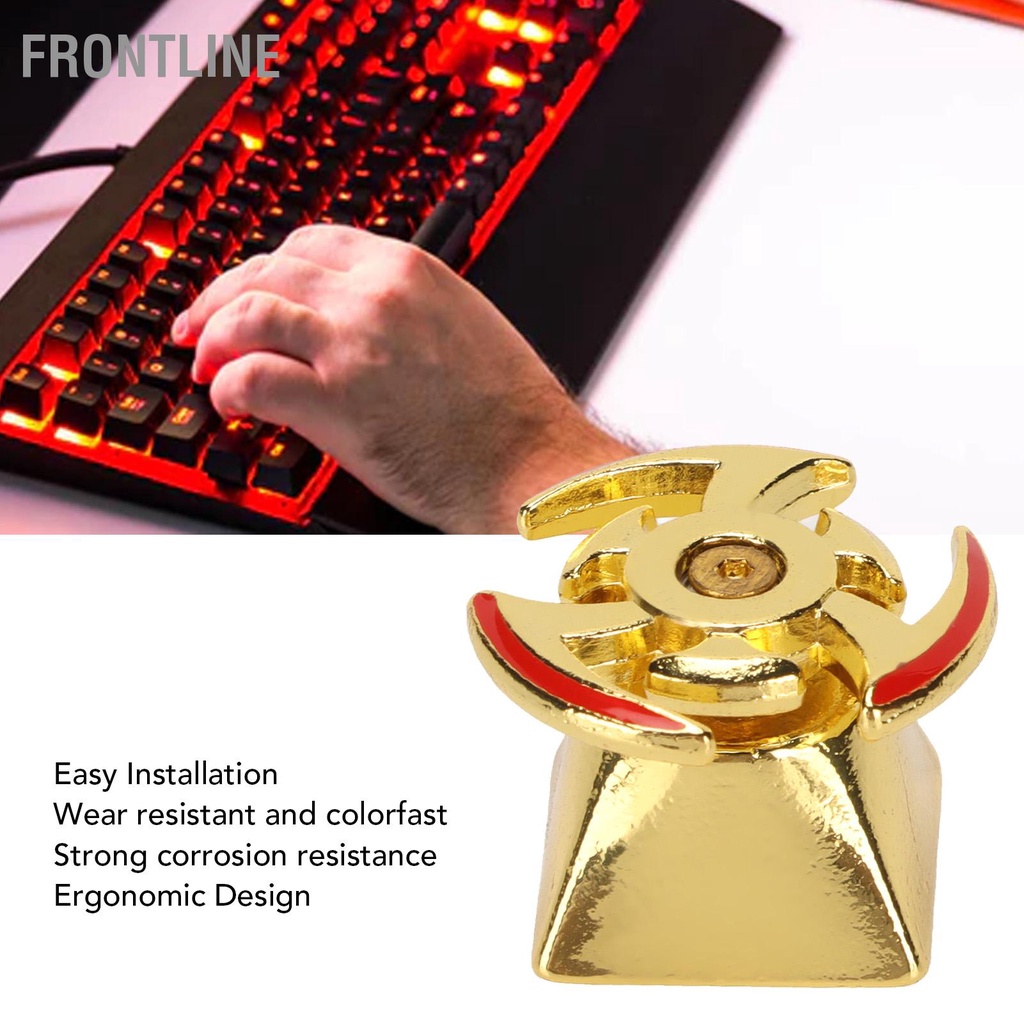 Frontline Xoay Keycap Kim Loại Hình Đầu Thiết Kế Công Thái Học DIY Tùy Chỉnh Cho Bàn Phím Cơ