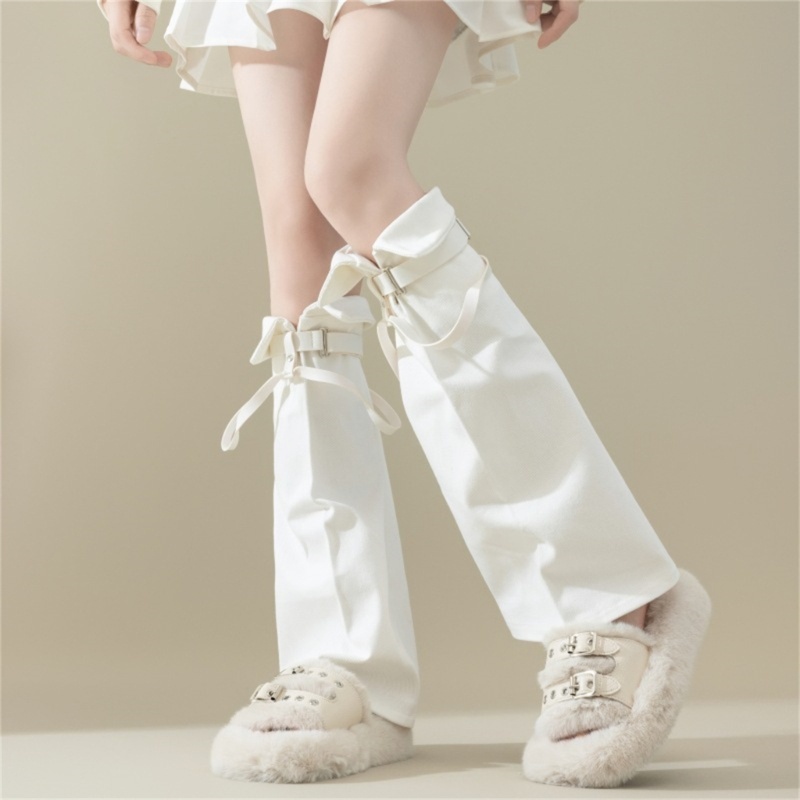 Hum Đôi Vớ Ống Loe Dài harajuku Bằng Da Có Khóa Cài Cá Tính y2k Cho Nữ