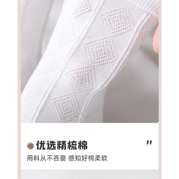 Vớ cotton Mỏng Màu Trắng Phối Ren Dễ Thương Phong Cách Nhật Bản Thời Trang Mùa Hè Cho Nữ