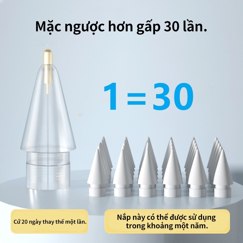 Đầu bút cảm ứng goojodoq ngòi 3.0 3.5 4.0 thay thế bút vẽ thích hợp cho iPad 1/ 2