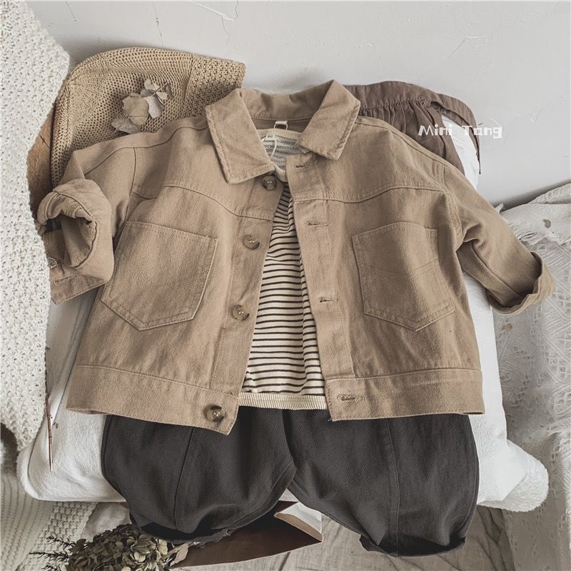 Quần Dài Dáng Rộng Màu Trơn Phong Cách Hàn Quốc Thời Trang Mùa Thu Cho Bé Trai