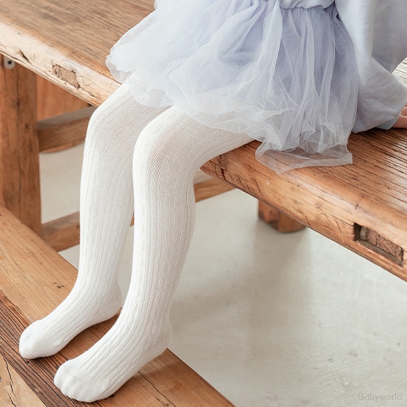 Quần Tất cotton Màu Trơn Dễ Thương Cho Bé Gái