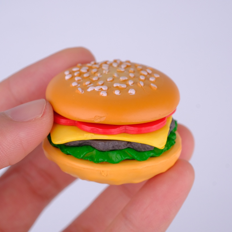 Hàng Ngoại Thương Số Lượng Nước Ngoài Đồ Chơi Mô Hình Bánh Mì Kẹo burger Mô Phỏng mini Bằng pvc Trang Trí
