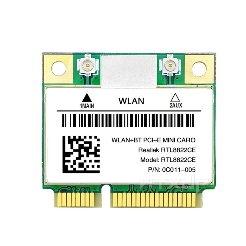 Card wifi mini rtl8822ce 1200mbps 2.4g / 5ghz 802.11ac bluetooth 5.0 Hỗ Trợ laptop / pc windows 10 / 11