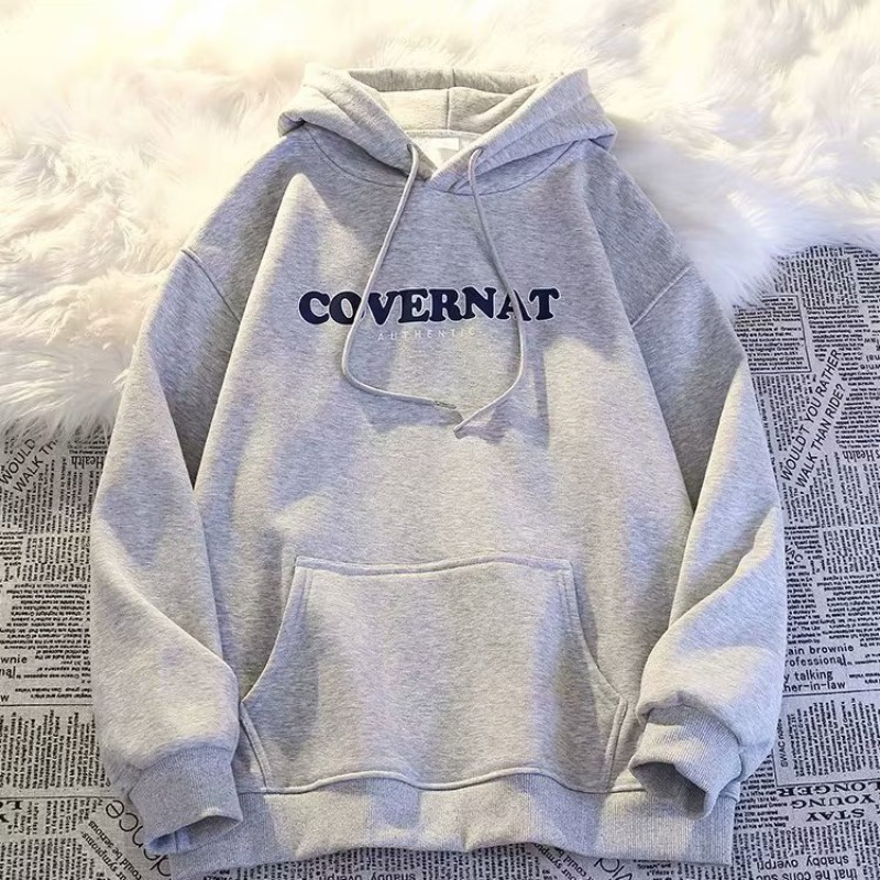 Áo Khoác hoodie Tay Dài Bằng Vải Nhung Dày Dặn In Chữ Màu Đỏ Rượu Vang size m-5xl Thời Trang Mùa Thu Cho Nam