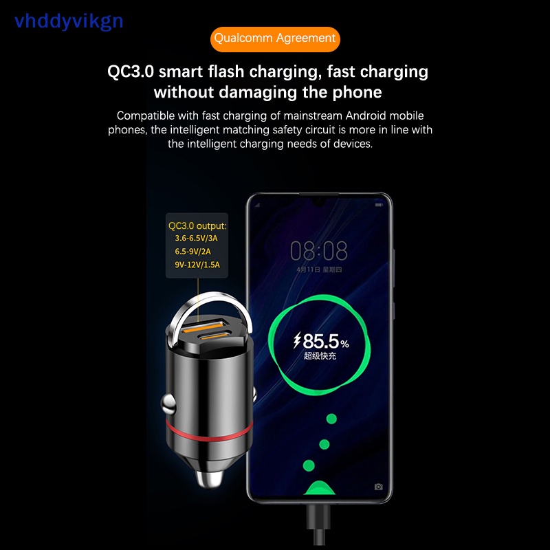 Tẩu Sạc Nhanh vhdd 200w mini Hai Cổng usb Cho iphone 13 12 xiaomi huawei samsung vn