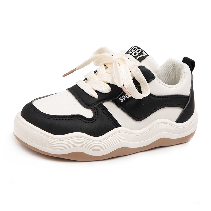 Giày Da Đế Bằng Cột Dây Thời Trang Cho Học Sinh