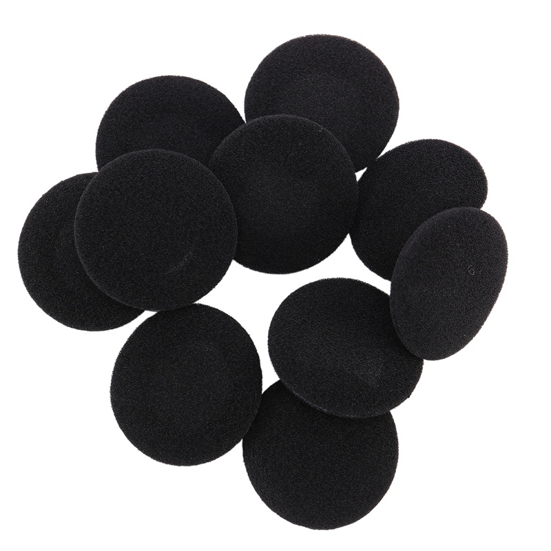 Set 10 Miếng Xốp Mềm Bọc Tai Nghe 5cm Màu Đen